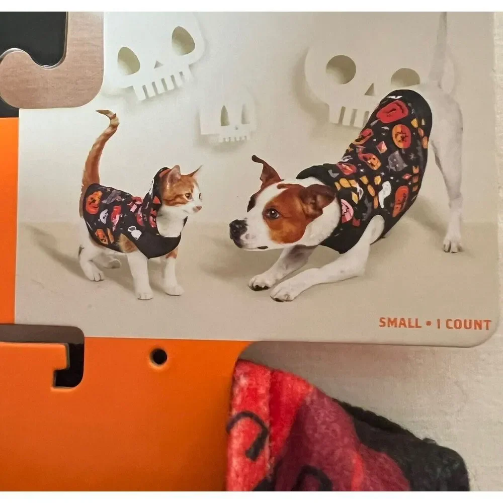 Halloween Pet Hoodie Costume‎ Pumpkin Ghost Vampire Siz Small